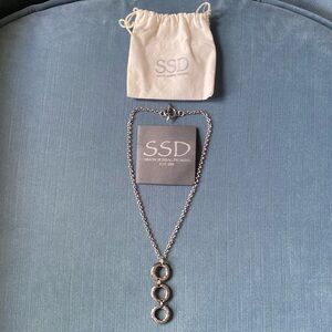 Sterling Silver 16 Inch Tri-Circle Necklace